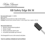 KB SAFETY EDGE E-FILE BIT | MEDIUM GRIT